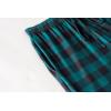 Ekouaer 3 PCS Capri Pajamas for Women Set Short Sleeve Pajama Sets Floral Pj Sets Soft Sleepwear with Pockets(Deep Green Plaid)