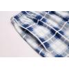 Ekouaer 3 PCS Capri Pajamas for Women Set Short Sleeve Pajama Sets Floral Pj Sets Soft Sleepwear with Pockets(Navy Plaid)