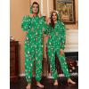 Ekouaer Christmas Matching Onesie for Couples Elk Antler Hooded Zipper Long Sleeve Pajamas with Pockets S-XXL(Christmas Gift Green)