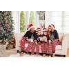 Ekouaer Family Christmas Pajamas Matching Sets Soft Long Sleeve Couple Pjs Xmas Sleepwear Holiday Lounge Set(Black-christmas Tree)