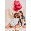 Ekouaer Pajama Set for Women 2 Piece Lounge Set Short Sleeve Tops and Shorts Soft Sleepwear, Chest Pocket(Light Gary Stars)