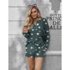 Ekouaer Pajama Set for Women Waffle Knit Lounge Sets Long Sleeve Top and Shorts Sleepwear Matching Loungewear S-XXL(Grey Star)