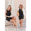 Ekouaer Womens 2 Piece Lounge Set Ribbed Knit Pajamas Sleeveless Sleepwear Biker Shorts Loungewear Outfit S-XXL(Black)