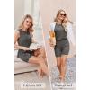 Ekouaer Womens 2 Piece Lounge Set Ribbed Knit Pajamas Sleeveless Sleepwear Biker Shorts Loungewear Outfit S-XXL(Deep Grey)