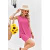 Ekouaer Womens 2 Piece Lounge Set Ribbed Knit Pajamas Sleeveless Sleepwear Biker Shorts Loungewear Outfit S-XXL(Rose Red)