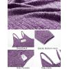 Ekouaer Jumpsuits for Women Sleeveless Spaghetti Strap Ribbed Overall Jumpsuit V Neck Summer Romper with Pockets 2025(Purple)