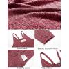Ekouaer Jumpsuits for Women Sleeveless Spaghetti Strap Ribbed Overall Jumpsuit V Neck Summer Romper with Pockets 2025(Wine Red)