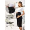 Ekouaer Maternity Shorts for Women Maternity Capris Yoga Pregnancy Short Pants Soft Joggers Lounge Bottoms S-XXXL(Black)