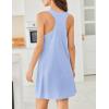 Ekouaer Nightgowns for Women Cotton Night Gown Tank Sleeveless Sleepshirt Racerback Nightdress Chemise Sleepwear S-XXXL(Light Blue)