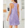 Ekouaer Nightgowns for Women Cotton Night Gown Tank Sleeveless Sleepshirt Racerback Nightdress Chemise Sleepwear S-XXXL(Purple Dots)
