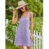 Ekouaer Nightgowns for Women Cotton Night Gown Tank Sleeveless Sleepshirt Racerback Nightdress Chemise Sleepwear S-XXXL(Purple Dots)