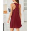 Ekouaer Nightgowns for Women Cotton Night Gown Tank Sleeveless Sleepshirt Racerback Nightdress Chemise Sleepwear S-XXXL(Wine Red)
