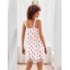 Ekouaer Womens Nightgown 2 Pack Nightgown V Neck Lace Sleepwear Sleeveless Chemise Women’s nightgowns & sleepshirts S-XXL(Red+pink Rose)