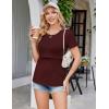 Ekouaer Womens Nursing Tops 3 Pack Double Layer Breastfeeding Shirts Short Sleeve Maternity Clothes S-XXL(3pcs Black / Burgundy Red /Army Green)