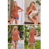 Ekouaer Womens Nursing Tops 3 Pack Double Layer Breastfeeding Shirts Short Sleeve Maternity Clothes S-XXL(3pcs Burgundy Red / Caramel / Dark Grey)
