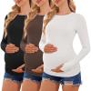 3pcs Black / Brown / White