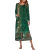 Green Ethnic Print