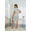 EKOUAER Women Zipper Robes Short Bathrobe Lightweight Mumu Duster House Coat with Pockets Soft Moo Moo Nightgown(Flora White)