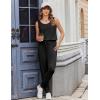 Ekouaer Jumpsuits for Women Casual Sleeveless 2026 Summer Romper Dressy Vacation One Piece Outfits Fashion Travel Clothes(Black)