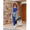 Ekouaer Jumpsuits for Women Casual Sleeveless 2026 Summer Romper Dressy Vacation One Piece Outfits Fashion Travel Clothes(Blue)