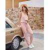 Ekouaer Jumpsuits for Women Casual Sleeveless 2026 Summer Romper Dressy Vacation One Piece Outfits Fashion Travel Clothes(Dirty Pink)