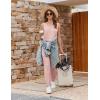 Ekouaer Jumpsuits for Women Casual Sleeveless 2026 Summer Romper Dressy Vacation One Piece Outfits Fashion Travel Clothes(Dirty Pink)