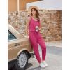 Ekouaer Jumpsuits for Women Casual Sleeveless 2026 Summer Romper Dressy Vacation One Piece Outfits Fashion Travel Clothes(Rose Red)
