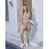 Ekouaer Jumpsuits for Women Dressy Summer Romper Casual Spring Vacation Outfits 2026 One Piece Travel Clothes(Beige)