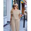 Ekouaer Jumpsuits for Women Dressy Summer Romper Casual Spring Vacation Outfits 2026 One Piece Travel Clothes(Beige)
