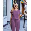 Ekouaer Jumpsuits for Women Dressy Summer Romper Casual Spring Vacation Outfits 2026 One Piece Travel Clothes(Dark Purple)