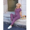 Ekouaer Jumpsuits for Women Dressy Summer Romper Casual Spring Vacation Outfits 2026 One Piece Travel Clothes(Dark Purple)