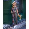 Ekouaer Jumpsuits for Women Dressy Summer Romper Casual Spring Vacation Outfits 2026 One Piece Travel Clothes(Floral 887)