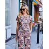 Ekouaer Jumpsuits for Women Dressy Summer Romper Casual Spring Vacation Outfits 2026 One Piece Travel Clothes(Lilac)