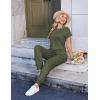 Ekouaer Jumpsuits for Women Dressy Summer Romper Casual Spring Vacation Outfits 2026 One Piece Travel Clothes(Olive)