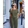 Ekouaer Jumpsuits for Women Dressy Summer Romper Casual Spring Vacation Outfits 2026 One Piece Travel Clothes(Olive)