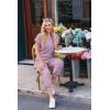 Ekouaer Jumpsuits for Women Dressy Summer Romper Ribbed Knit Casual Travel Outfits 2026 Vacation Beach Clothes(Dark Purple)