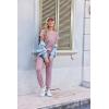 Ekouaer Jumpsuits for Women Dressy Summer Romper Ribbed Knit Casual Travel Outfits 2026 Vacation Beach Clothes(Dark Purple)