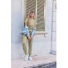 Ekouaer Jumpsuits for Women Dressy Summer Romper Ribbed Knit Casual Travel Outfits 2026 Vacation Beach Clothes(Light Green)