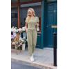 Ekouaer Jumpsuits for Women Dressy Summer Romper Ribbed Knit Casual Travel Outfits 2026 Vacation Beach Clothes(Light Green)