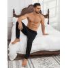 Ekouaer Men’s Pajama Pants Ultra Lightweight Pjs Bottoms Soft Sleep Jogger Pants with Pocket Drawstring(Black)