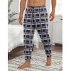 Ekouaer Men’s Pajama Pants Ultra Lightweight Pjs Bottoms Soft Sleep Jogger Pants with Pocket Drawstring(Blue Plaid)