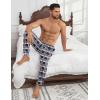 Ekouaer Men’s Pajama Pants Ultra Lightweight Pjs Bottoms Soft Sleep Jogger Pants with Pocket Drawstring(Blue Plaid)
