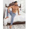 Ekouaer Men’s Pajama Pants Ultra Lightweight Pjs Bottoms Soft Sleep Jogger Pants with Pocket Drawstring(Denim)
