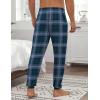Ekouaer Men’s Pajama Pants Ultra Lightweight Pjs Bottoms Soft Sleep Jogger Pants with Pocket Drawstring(Green Plaid)