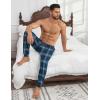 Ekouaer Men’s Pajama Pants Ultra Lightweight Pjs Bottoms Soft Sleep Jogger Pants with Pocket Drawstring(Green Plaid)