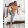 Ekouaer Men’s Pajama Pants Ultra Lightweight Pjs Bottoms Soft Sleep Jogger Pants with Pocket Drawstring(Grey Heather)
