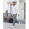 Ekouaer Men’s Pajama Pants Ultra Lightweight Pjs Bottoms Soft Sleep Jogger Pants with Pocket Drawstring(Light Grey)
