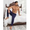 Ekouaer Men’s Pajama Pants Ultra Lightweight Pjs Bottoms Soft Sleep Jogger Pants with Pocket Drawstring(Navy)