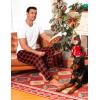 Ekouaer Men’s Pajama Pants Ultra Lightweight Pjs Bottoms Soft Sleep Jogger Pants with Pocket Drawstring(Red Plaid)