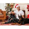 Ekouaer Men’s Pajama Pants Ultra Lightweight Pjs Bottoms Soft Sleep Jogger Pants with Pocket Drawstring(Xmas Light Bulbs)